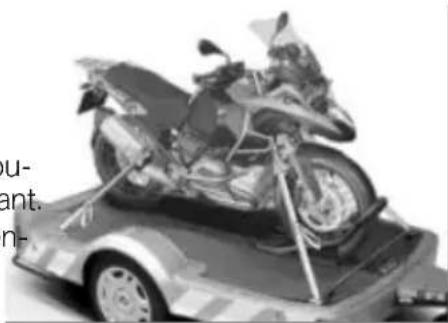 BMW R 1200 GS Adventure (2017) - Arrimage de la moto pour le transport - 1