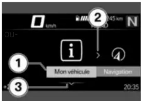 BMW R 1200 GS Adventure (2017) - Indications d'utilisation dans le menu principal - 1
