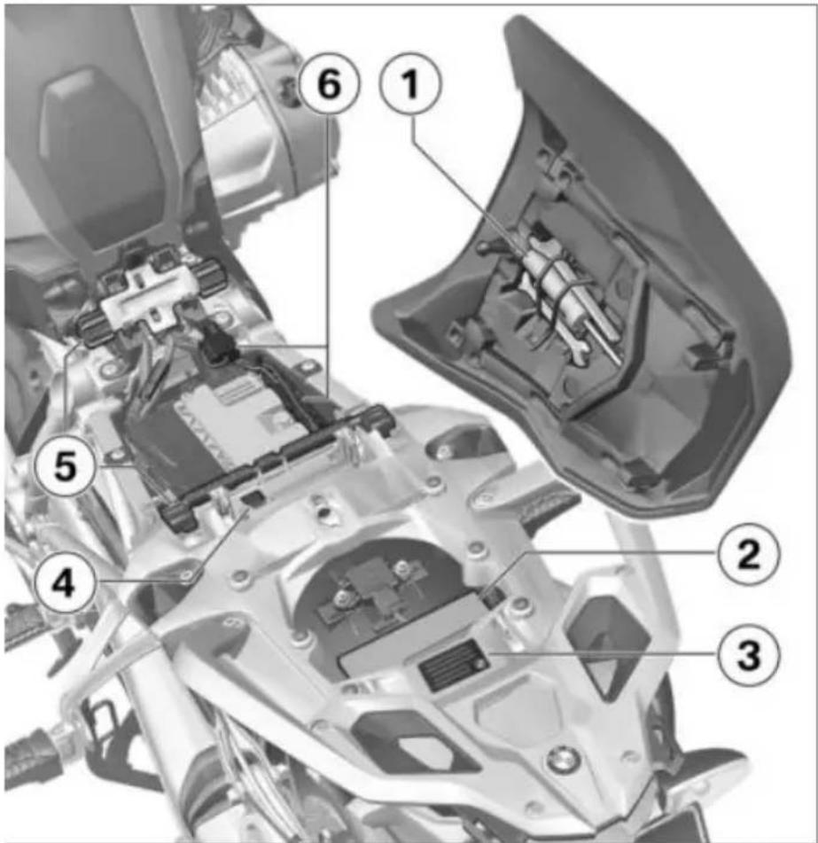 BMW R 1200 GS Adventure (2017) - Sous la selle - 1