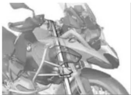BMW R 1200 GS Adventure (2017) - Basculement latorial du vehicule au bequillage - 1