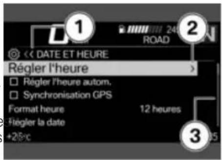 BMW R 1200 GS Adventure (2017) - Indication d'utilisation dans les sous-menus - 1