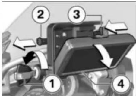 BMW R 1200 R (2017) - Poussière et saleté sur les rière contacts du Mount Cradle - 1