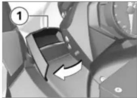 BMW C 650 GT (082017) - Ailette deflectrice Réglage de l'ailette deflectrice - 1