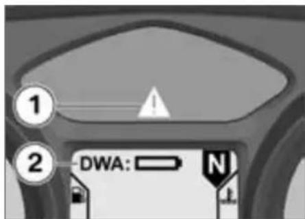 BMW R 1200 RT (2009) - DWA 警告表示 - 1
