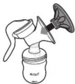 PHILIPS AVENT SCD223 - Assembling the manual breast pump - 7