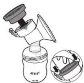 PHILIPS AVENT SCD223 - Assembling the breast pump - 6