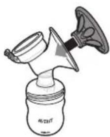 PHILIPS AVENT SCD223 - Assembling the breast pump - 7