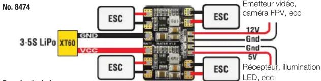 GRAUPNER 8474 - Micro diviseur de courant 5V/12V avec BEC - 1