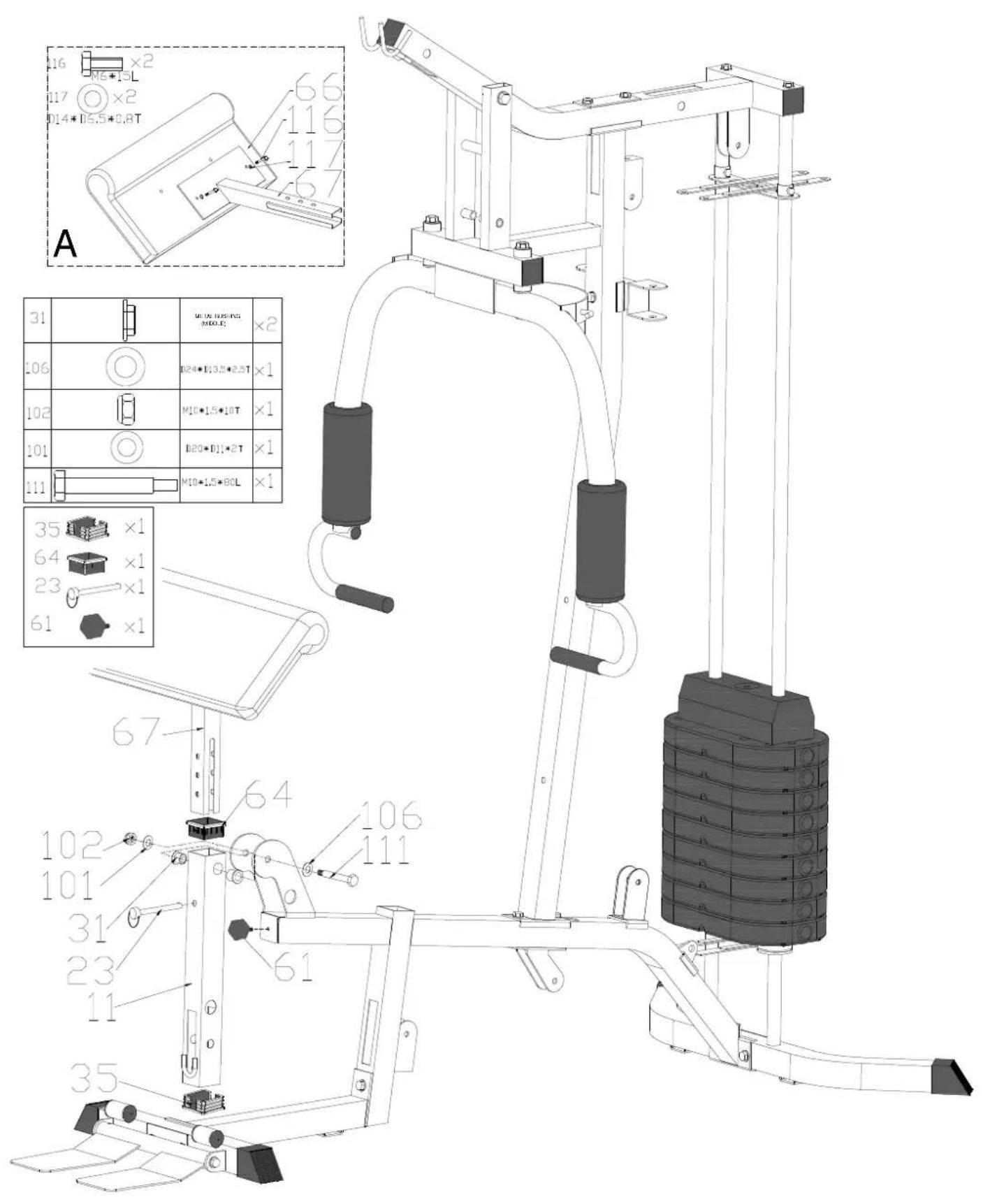 DKN Studio 7300 - Consult your physician before starting with any exercise programme. He can advise on the kind of training and which impact is suitable. - 7