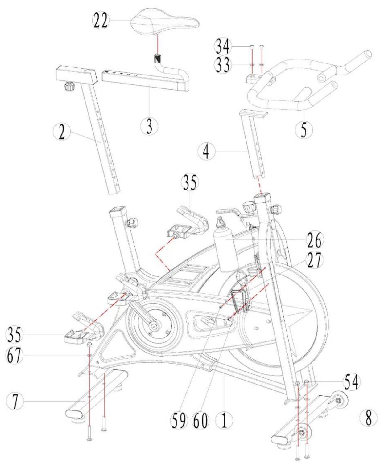 DKN Racer Pro - Bevor Sie mit dem Training beginnen, lesen Sie bitte sorgfältig diese Anweisungen. Bewahren Sie die Anweisungen für den Fall einer Reparatur oder einer Ersatzteillieferung zu Ihrer Information auf. - 1