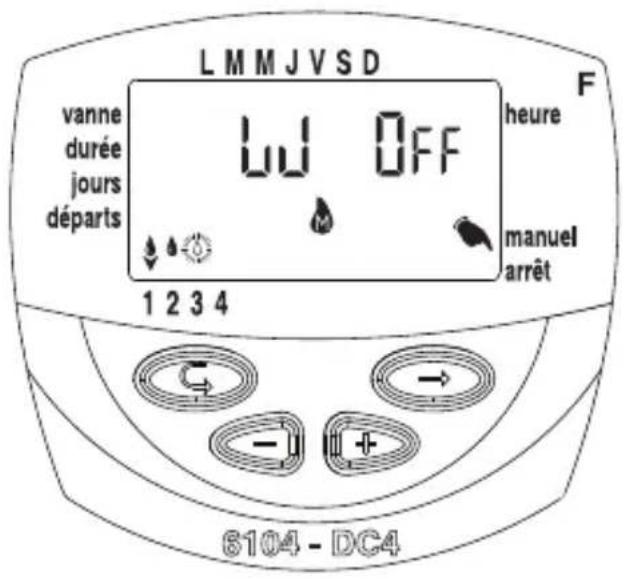 Galcon DC6S - Vanne en mode d'atteinte - 1