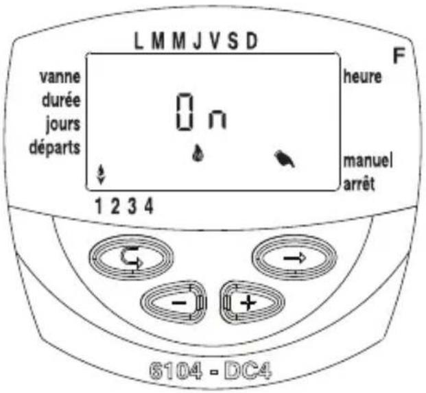 Galcon DC6S - Fonctionnement séquentiel "manuel" par le programmeur d'irrigation - 1