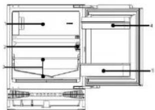 CANDY CRU 164 NEK - DIAGRAMA DEL FRIGORIFICO - 1