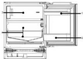 CANDY CRU 164 NEK - Compartmento para refrigeracao - 1
