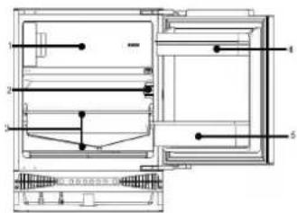 CANDY CRU 164 NEK - REFRIGERATOR DIAGRAM - 1