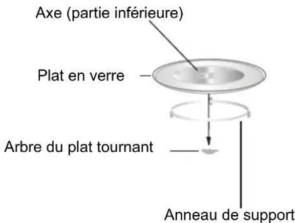 CANDY CMXC 25DCS - Installation du plat tournant - 1