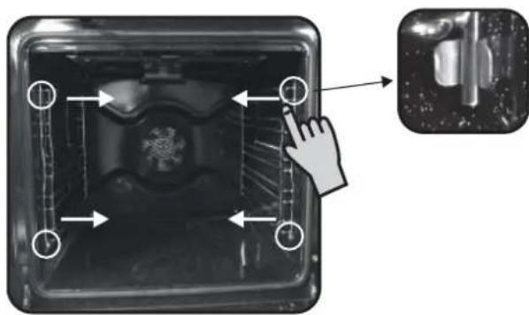 CANDY FXE649VX - EXTRACCION Y LIMpieZA DE LAS GUIAS LATERALES - 1