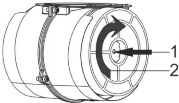 CANDY CBT63241W - Remplacement du filtré à charbon AF 90 - 1