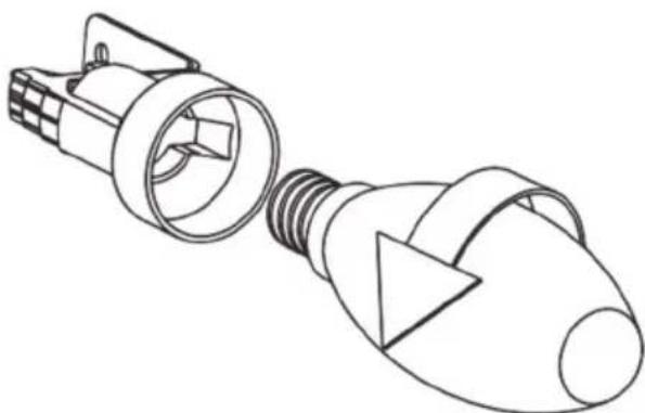CANDY CBT63241W - Sostituzione delle lampadine a candela - 1