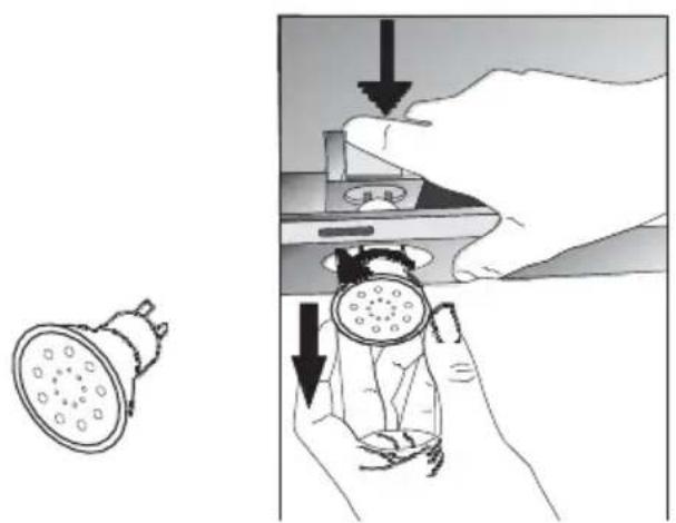 CANDY CBT63241W - Replacement of Halogen Lamp - 1
