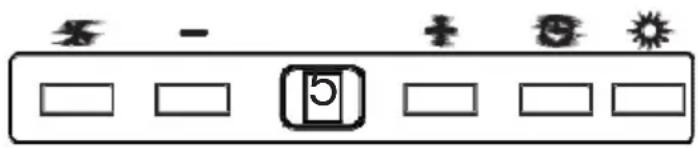 CANDY CBT62401LN - Interruptor digital de 5 velocidades - 1