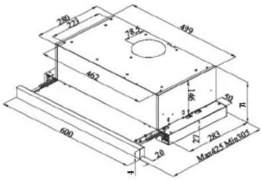 CANDY CBT62401LN - RYSUNEK TECHNICZNY - 2