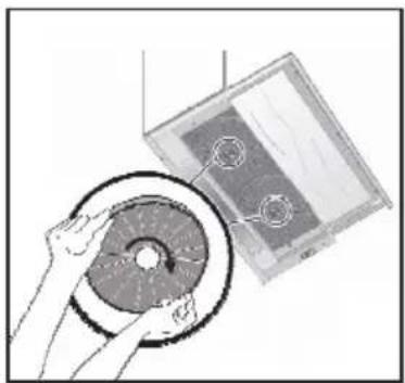 CANDY CBT63241N - Sostituzione del filtro AF 100 al carbone - 1