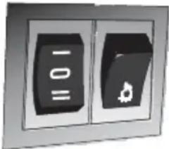 CANDY CBT63241N - Interruptor basculante de 2 velocidades - 1