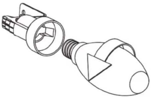 CANDY CBT63241N - Sostituzione delle lampadine a candela - 1
