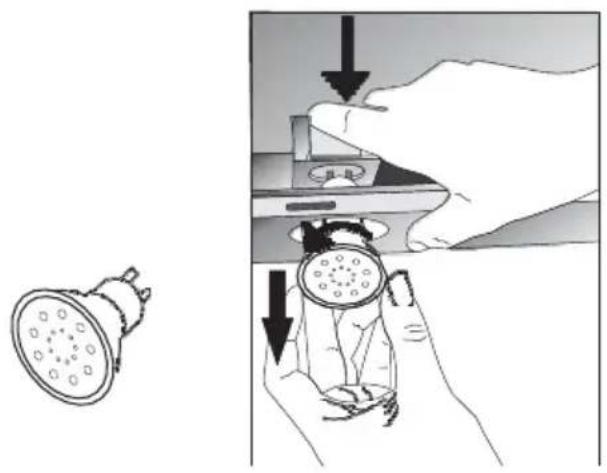 CANDY CBT63241N - Replacement of Halogen Lamp - 1