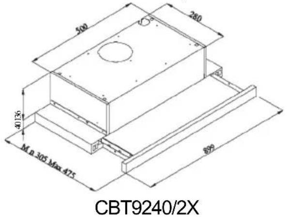 CANDY CBT63241N - HOTTE DE CUISSON MANUEL D'INSTRUCTIONS - 2