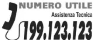 CANDY CBT6240LX - UN SOLO NUMERO TELEFONICO PER OTTENERE ASSISTENZA. - 1