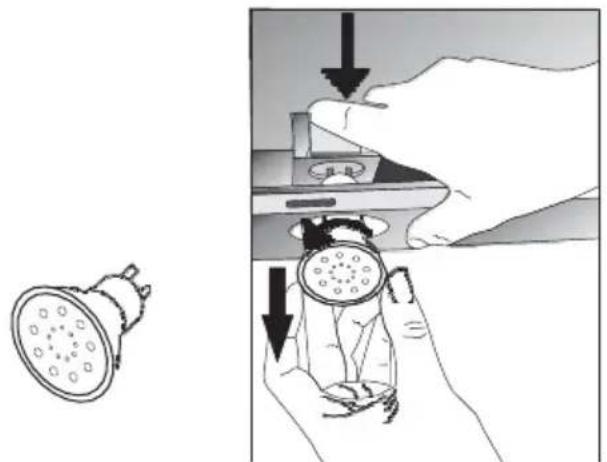 CANDY CBT62401LW - Replacement of Halogen Lamp - 1