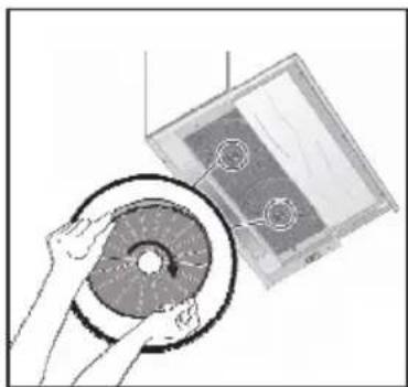 CANDY CBT62401LW - Sostituzione del filtro AF 100 al carbone - 1