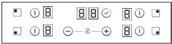 CANDY CH64CCB - Frequencia das operacoes on/offpara zonas de cozedura - 2
