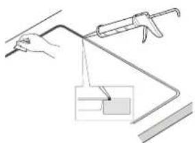 CANDY CH64CCB - Installation à fleur de plan: - 1