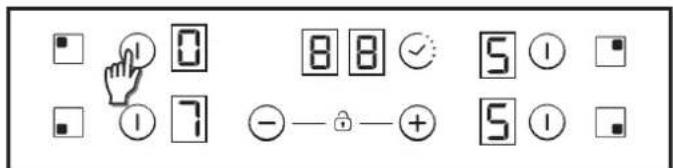 CANDY CH64CCB - Selectarea unei zone - 1