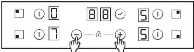 CANDY CH64CCB - Option verrouillage infant - 1