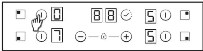 CANDY CH64CCB - Selecionar uma zona - 1