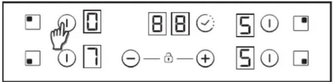 CANDY CH64CCB - Selection d'une zone de commande - 1