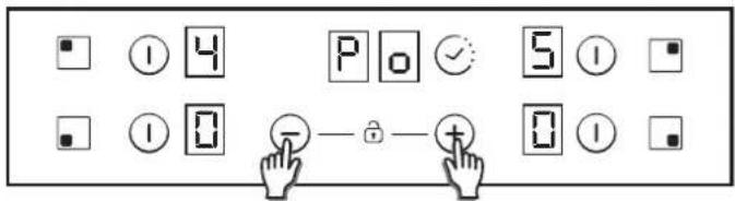 CANDY CH64CCB - Frequencia das operacoes on/offpara zonas de cozedura - 1