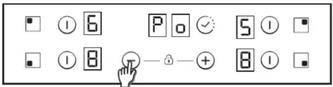 CANDY CH64CCB - Como selecionar o;nivel de gestao da potencia - 1