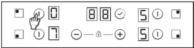 CANDY CH64CCB - Selecting a zone - 1