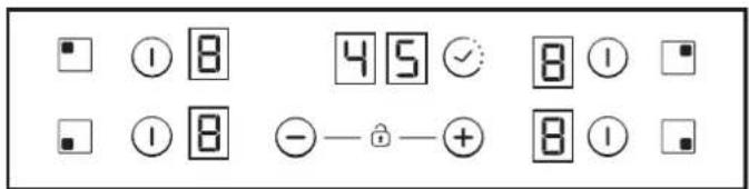 CANDY CH64CCB - Frequencia das operacoes on/offpara zonas de cozedura - 3