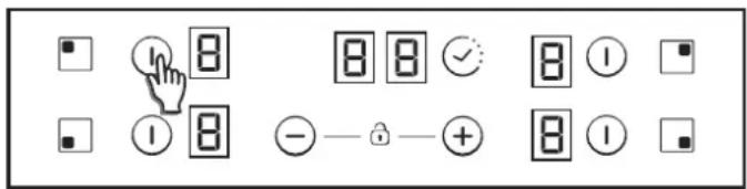CANDY CH64CCB - Switch ON/OFF a heater zone - 1