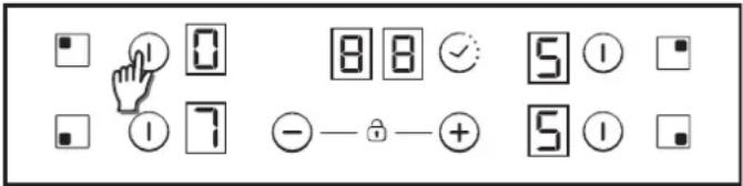 CANDY CH64CCB - Selección de una zona - 1