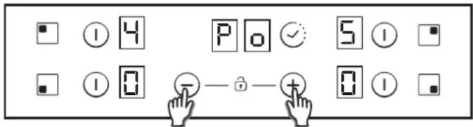 CANDY CH64CCW - Het niveau van het vermogenbeheer selecteren. - 2