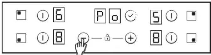 CANDY CH64CCW - Het niveau van het vermogenbeheer selecteren. - 1