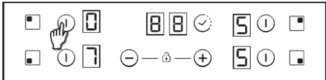 CANDY CH64CCW - Selectarea unei zone - 1