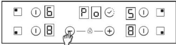 CANDY CH64CCW - Teljesítménykezelési szint kiválasztása - 1